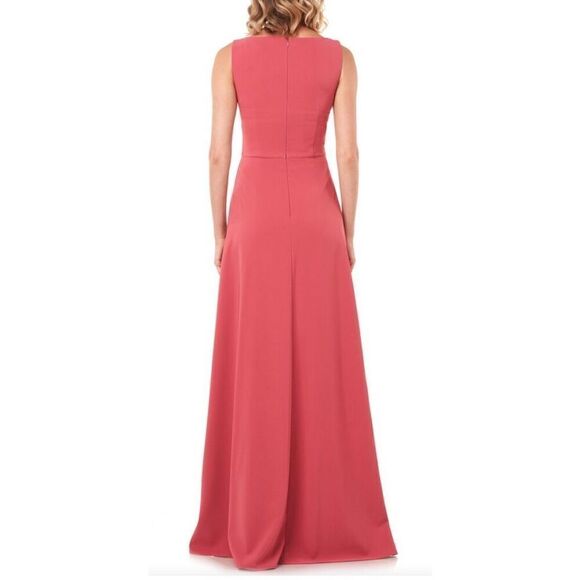 Kay Unger Avery Maxi Romper in Pink Rose NWT Size 8 - Picture 2 of 10